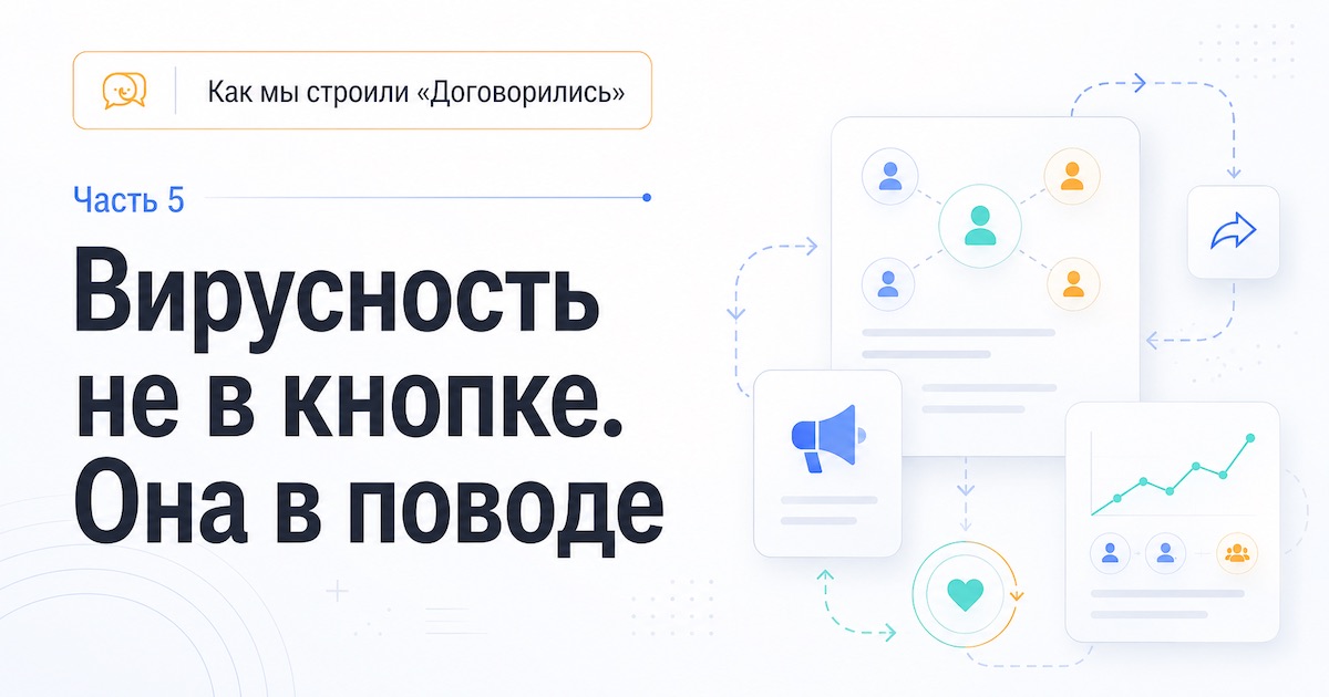 Как мы строили «Договорились». Часть 5: вирусность не в кнопке, а в шаблоне