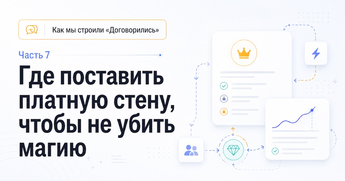 Как мы строили «Договорились». Часть 7: где ставить платную стену